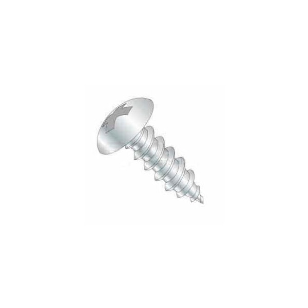 Sarjo Industries Sheet Metal Screw, #10 x 1-1/4 in, Stainless Steel Truss Head Phillips Drive 32422 - main